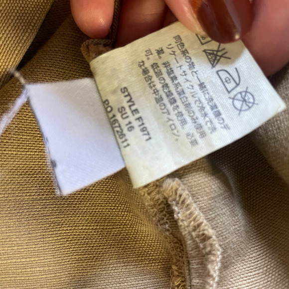 J Crew Lace-Up Coastal Minimalist Preppy Resort Safari Shirt Dress Size 00 - Picture 7 of 11